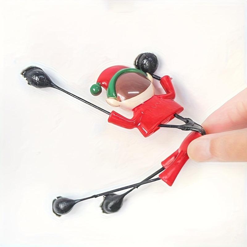 Santa Claus Style Wall crawler Sticky Spider Man Tipper Decompression Vent Toy