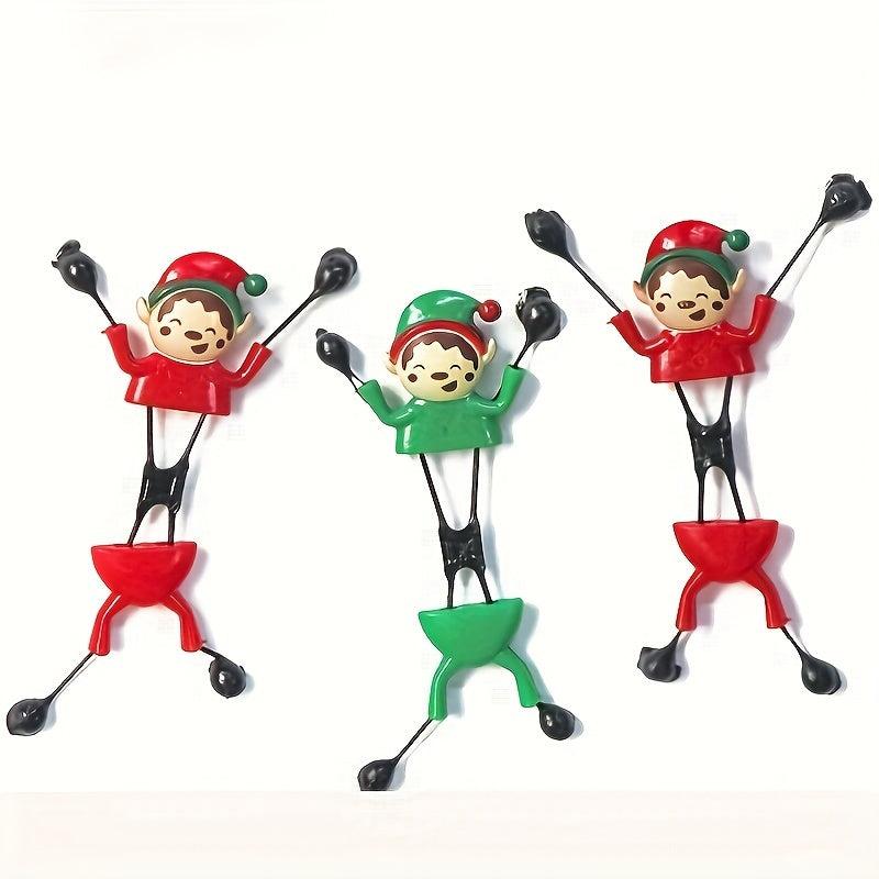 Santa Claus Style Wall crawler Sticky Spider Man Tipper Decompression Vent Toy
