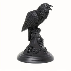 Halloween Gothic Crow Shape Resin Candle Holder