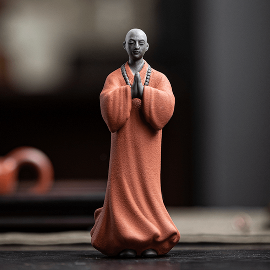 Monk Ceramic Dolls for Bonsai or Study Decor