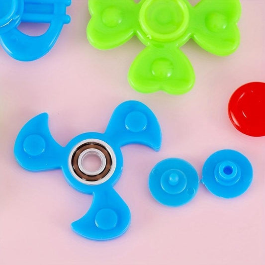 8pcs Decompression Fidget Spinner Toy Creative Finger Spinner Small Mini Toy
