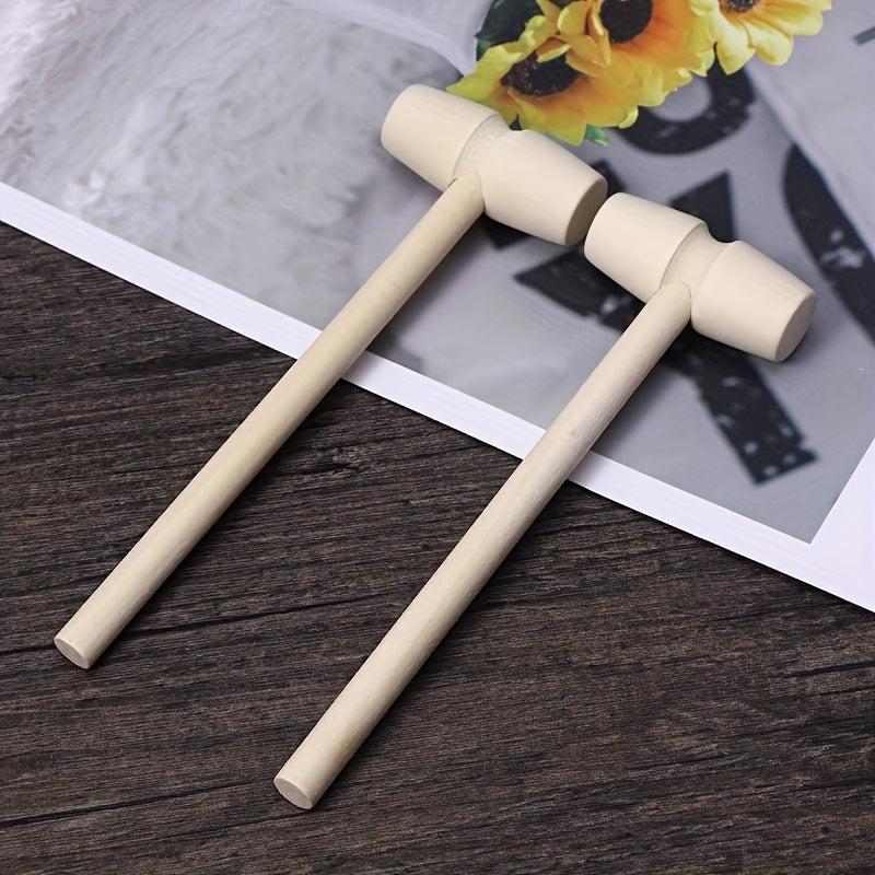 Wooden Hammer Toy Crab Hammer Lobster Hammer Jumping Egg Puzzle Toy