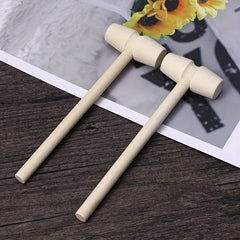 Wooden Hammer Toy Crab Hammer Lobster Hammer Jumping Egg Puzzle Toy