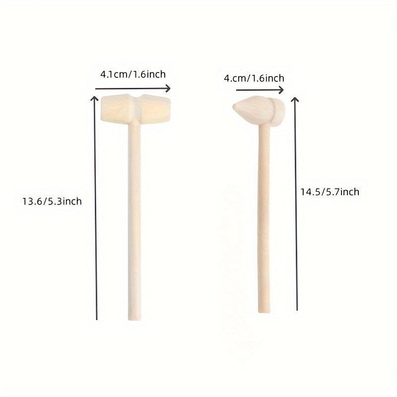 Wooden Hammer Toy Crab Hammer Lobster Hammer Jumping Egg Puzzle Toy