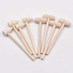 Wooden Hammer Toy Crab Hammer Lobster Hammer Jumping Egg Puzzle Toy