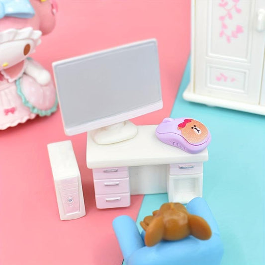 5pcs Simulation Micro Mouse Dollhouse Decoration DIY Hobby Toys