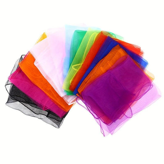 6pcs Colored Sensory Scarves for Baby Juggling Dance Gymnastics Ballet