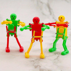Dancing Robot Educational Toy Clockwork Twist Waist Swing Fun Emojis