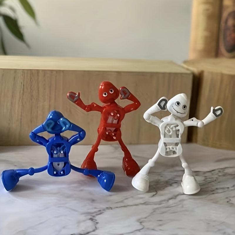 Dancing Robot Educational Toy Clockwork Twist Waist Swing Fun Emojis