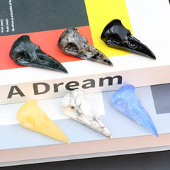 Natural Crystal Bird Skull Reiki Healing Home Decoration and Crystal Gift