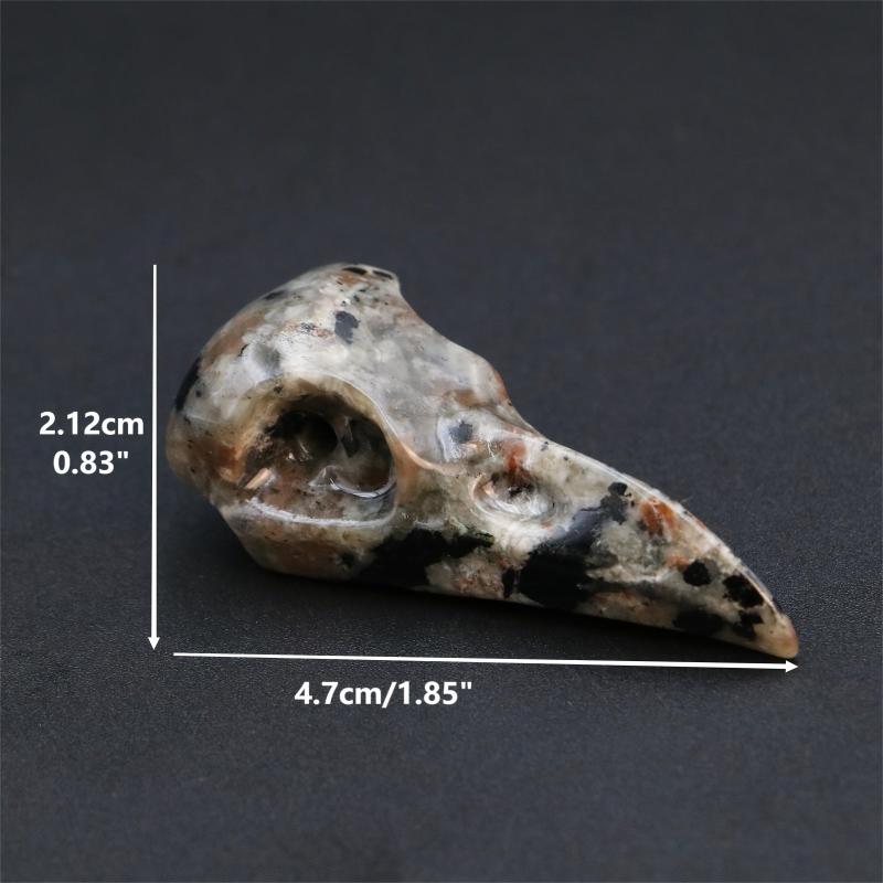 Natural Crystal Bird Skull Reiki Healing Home Decoration and Crystal Gift