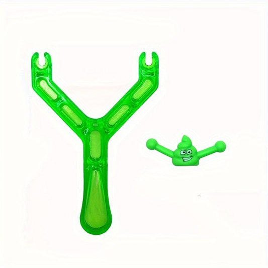 1Pc Christmas Gift Toy Poop Slingshot Strange Poop Poop Slingshot Spoof