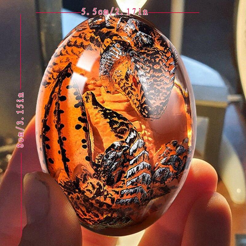 Crystal Dragon Egg Dinosaur Souvenir Home Decor Gift