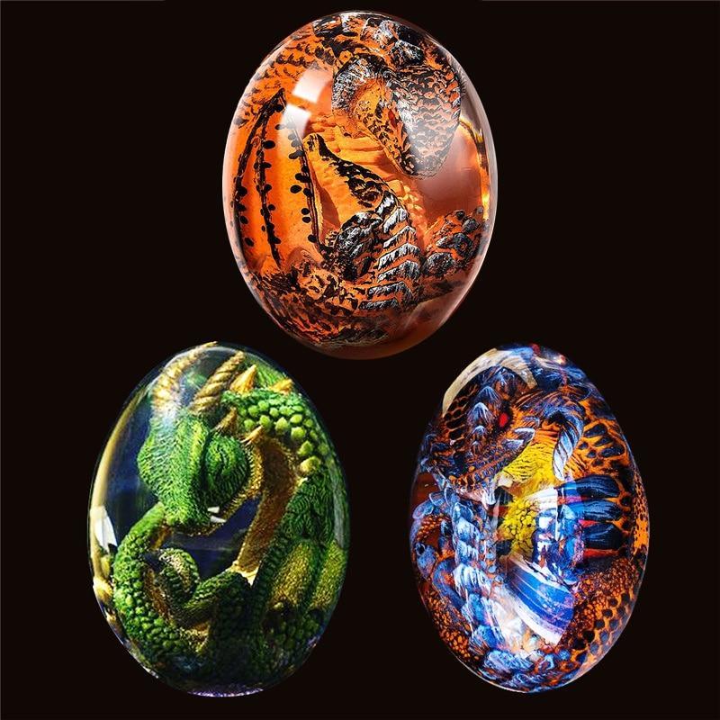 Crystal Dragon Egg Dinosaur Souvenir Home Decor Gift