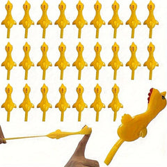 Rubber Chicken Slingshot Stretchy Finger Gag 10pcs
