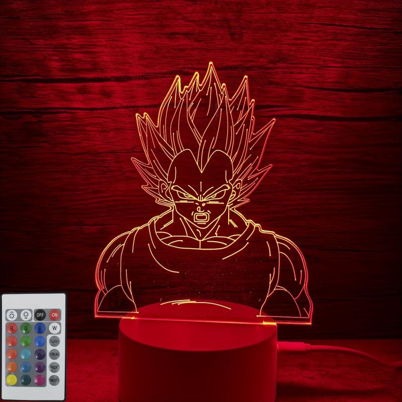 Anime 3D LED Night Light RGB Lights USB Powered Bedroom Decorative Table Lamp