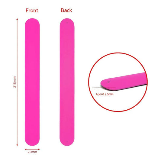 Silicone Snap Ring Bracelet Children's Solid Creative Self rolling Bracelet