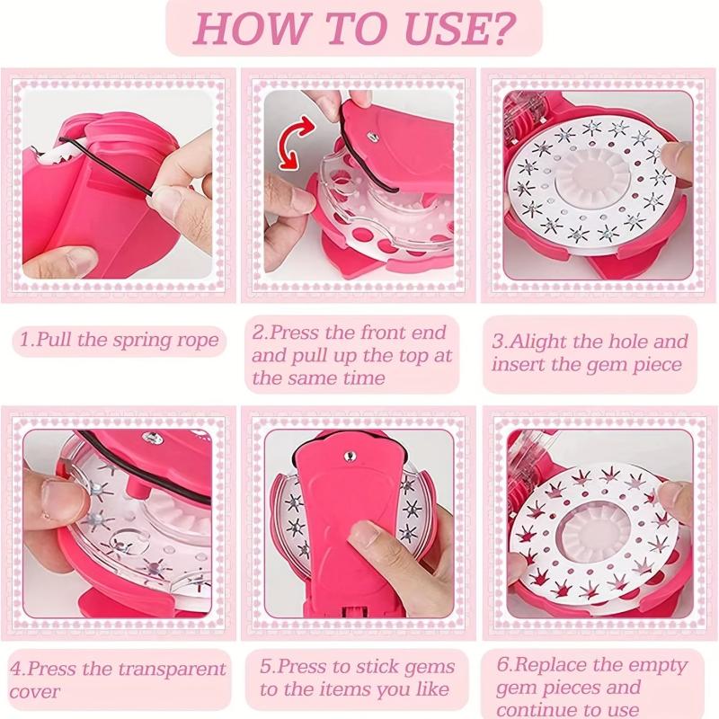 Girl's Home Hair Nail Drill Bright Diamond Decor
