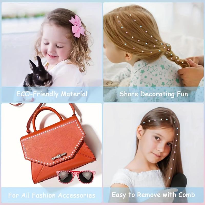 Girl's Home Hair Nail Drill Bright Diamond Decor