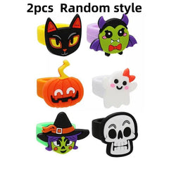 Kids Cartoon Halloween Ring Toys for Fun