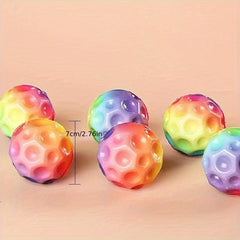 Christmas 63mm PU Stress Ball Foam Stress Ball Anxiety Relief Toy Cube