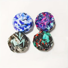 Christmas 63mm PU Stress Ball Foam Stress Ball Anxiety Relief Toy Cube