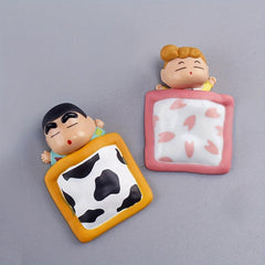 4pcs Japanese Cartoon PVC Room Decor Set