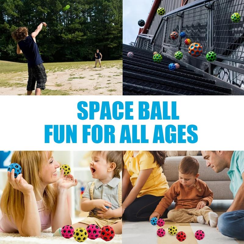 2pcs High Bouncing Space Ball Improve Hand Eye Coordination 66mm