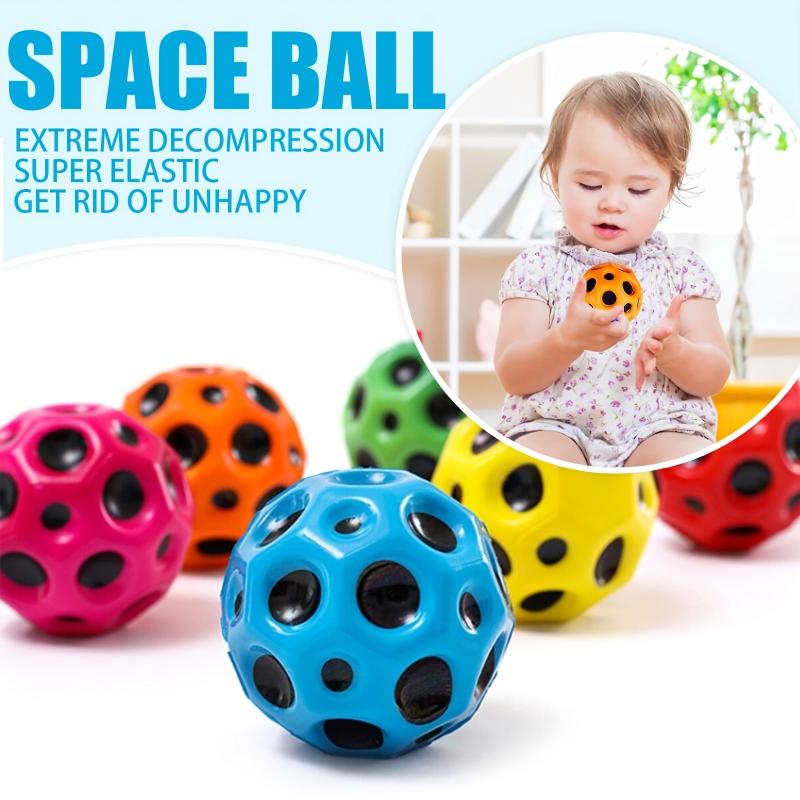 2pcs High Bouncing Space Ball Improve Hand Eye Coordination 66mm