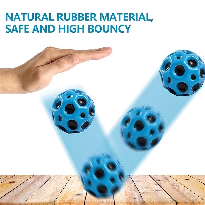 2pcs High Bouncing Space Ball Improve Hand Eye Coordination 66mm