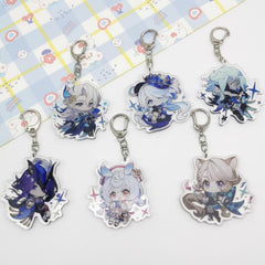 Anime Cartoon Acrylic Keychain Men's And Women's Backpack Pendant