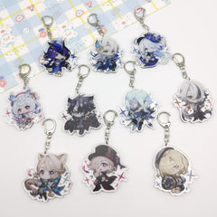 Anime Cartoon Acrylic Keychain Men's And Women's Backpack Pendant