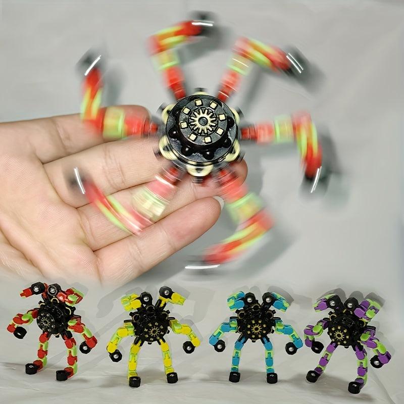 Fingertip Gyroscope Toy Chain Rotating Robot Slow Pressure Relaxation