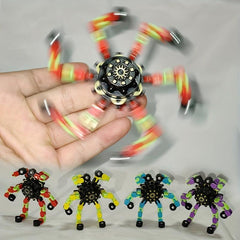 Fingertip Gyroscope Toy Chain Rotating Robot Slow Pressure Relaxation