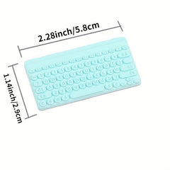 2Pcs Mini Macaroon Keyboard Ornaments for Dollhouse