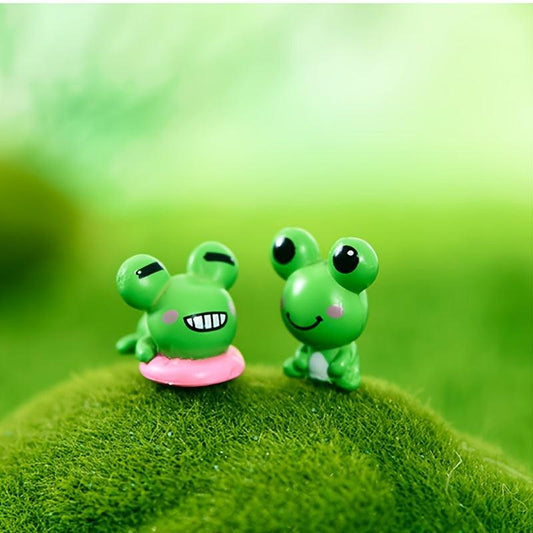 2pcs Cartoon Frog Home Decor Ornaments Funny Party Favors