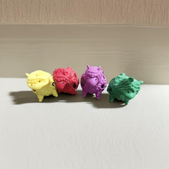Funny Alpaca Shape Pinch Toy, Multicolored TPR Water Trick Toy