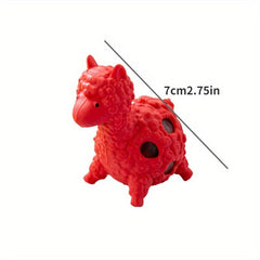 Funny Alpaca Shape Pinch Toy, Multicolored TPR Water Trick Toy
