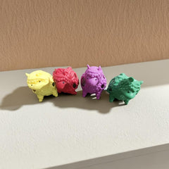Funny Alpaca Shape Pinch Toy, Multicolored TPR Water Trick Toy