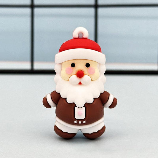 Christmas Keychain Toys Cake Ornaments Snowman Elk - Set of 12