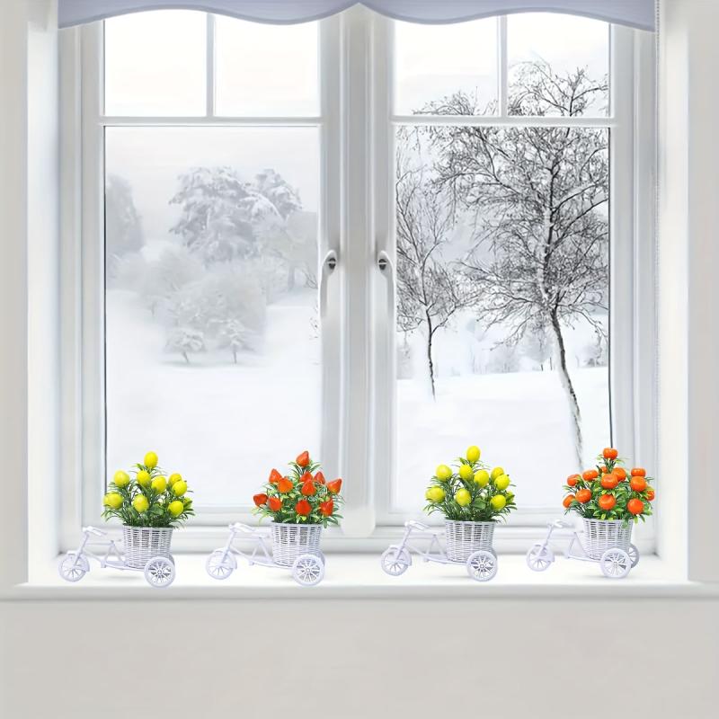 Simulation Flower Car Set Photography Prop Home Decoration