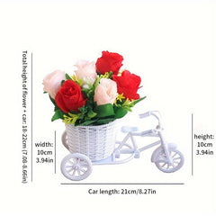 Simulation Flower Car Set Photography Prop Home Decoration