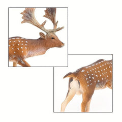 Solid Animal Model Plastic Deer Toy - Creative Christmas Halloween Gift