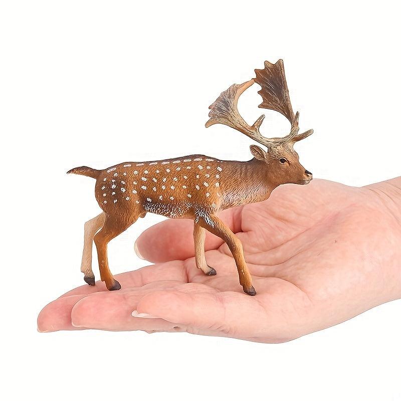 Solid Animal Model Plastic Deer Toy - Creative Christmas Halloween Gift