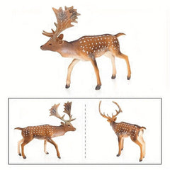 Solid Animal Model Plastic Deer Toy - Creative Christmas Halloween Gift