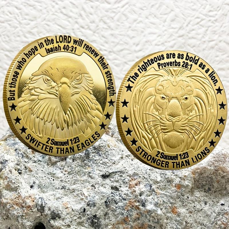 Bold As A Lion Strength Challenge Coin Gift