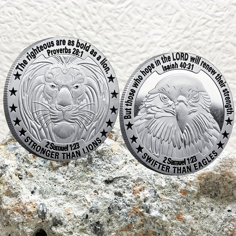 Bold As A Lion Strength Challenge Coin Gift