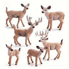 Christmas Elk Reindeer Ornament Model Toy Set