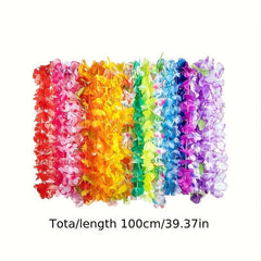 10pcs Tropical Flower Garland Hawaiian Beach Party Decoration