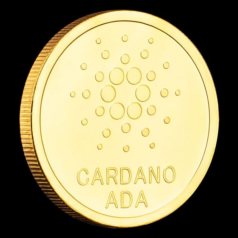 Golden Plated Cryptocurrency Metal Coin Gift